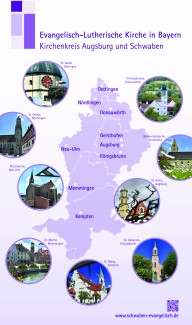 Kirchenkreiskarte mit Kirchenbildern